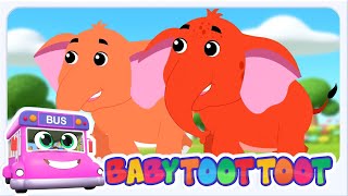 Ek Mota Hathi Elephant Cartoon Song, एक मोटा हाथी + Baby Toot Toot Hindi Nursery Rhymes for Kids