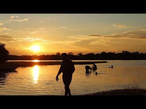 Sunset in Xingu Indigenous Territory, Brazil