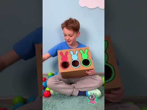 Yey! 🔴 Tantangan Menyortir Bola Warna DIY bersama Ayah! 🌈👨‍👧