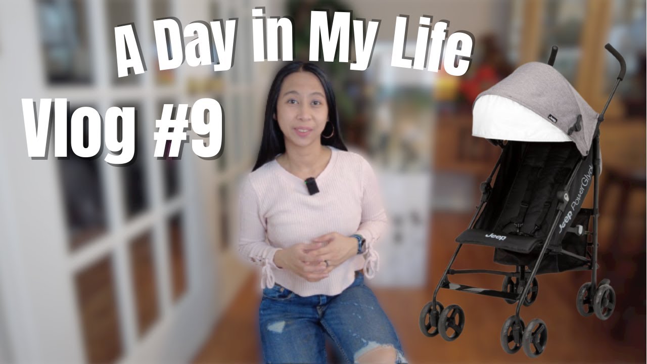 Jeep® PowerGlyde Stroller Lightweight Travel Unboxing • DITL Vlog 9