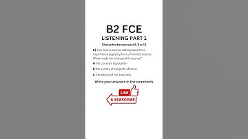 B2 First (FCE) Listening Practice Test 2024 - Part 1 #b2firstlisteningtests #learningenglish #fce