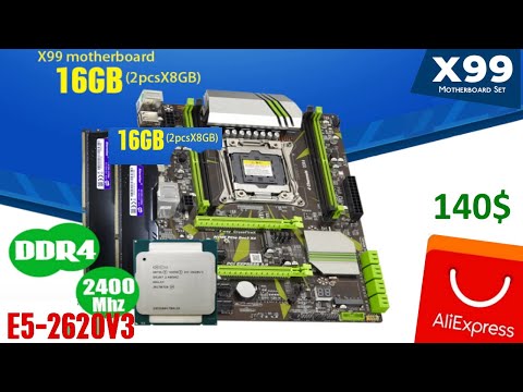 Комплект С ALIEXPRESS на atermiter X99 LGA2011v3 E5-2620v3 DDR4 распаковка, обзор, сборка   часть 1.