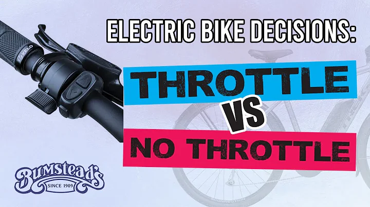 Electric Bike Decisions: Throttle vs No throttle