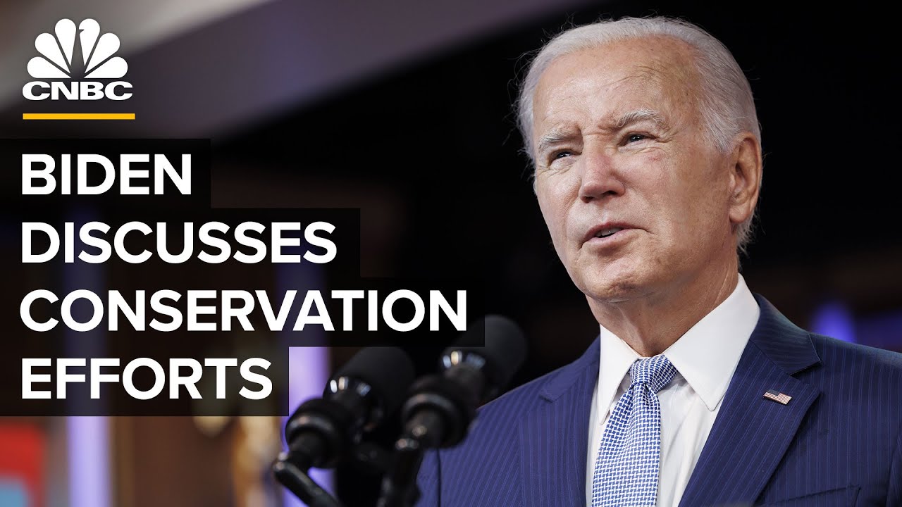 President Biden delivers remarks on conservation efforts in the U.S ...