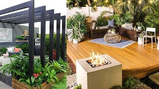 Patio Design Ideas 2024 Backyard Garden Landscaping ideas House Exterior décor /Terrace Pergola idea