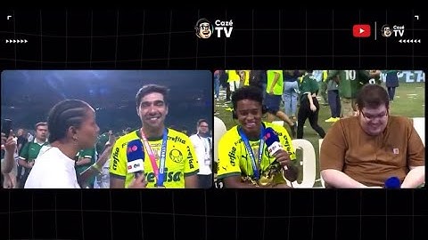 QUE RESENHA😂 ABEL FERREIRA E ENDRICK NESSA RESENHA MUITO LEGAL | PALMEIRAS CAMPEÃO