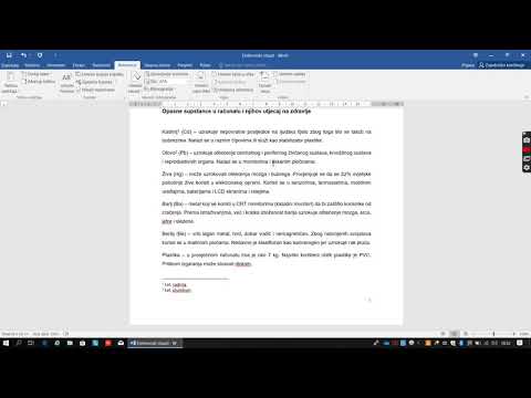 Microsoft Word - umetanje fusnota i stvaranje indeksa