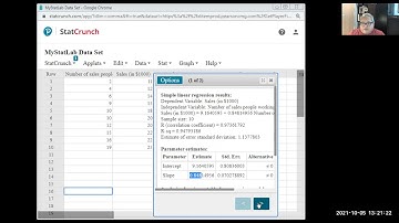 Ch4 regression statcrunch