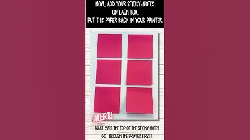 How to Print on Sticky Notes | Print on Post It Notes | Teacher Tips| Shorts | Classroom Ideas