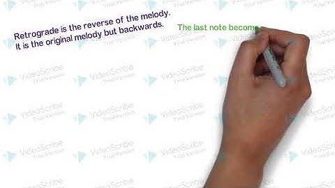 How to develop a melody - Retrograde