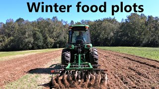 #191 Planting winter deer food plots! John Deere 4066R