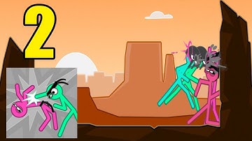 Slapstick Fighter Stickman Ragdoll Fighting Game - All Levels 8-14 - Gameplay (Android, iOS) Part 2