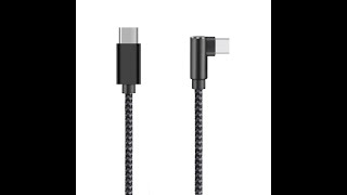 5m right angle usb type c to usb type c cable