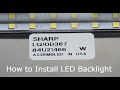 LQ10D367, How to Install LED Backlight