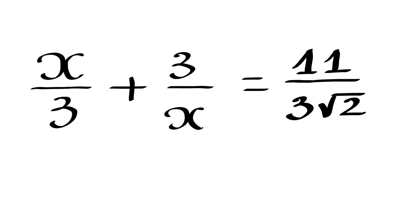 Reciprocal equation, reduce to a quadratic.