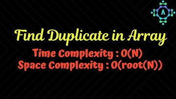 Finding Duplicates in Array | Algorithm Explanation by alGOds!!