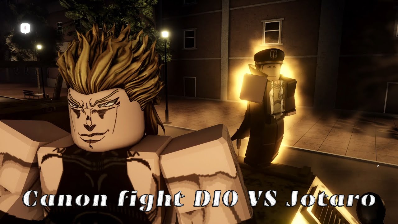 Roblox - Jojo Poses Simulator - Jotaro vs Dio [Part 1] Encounter