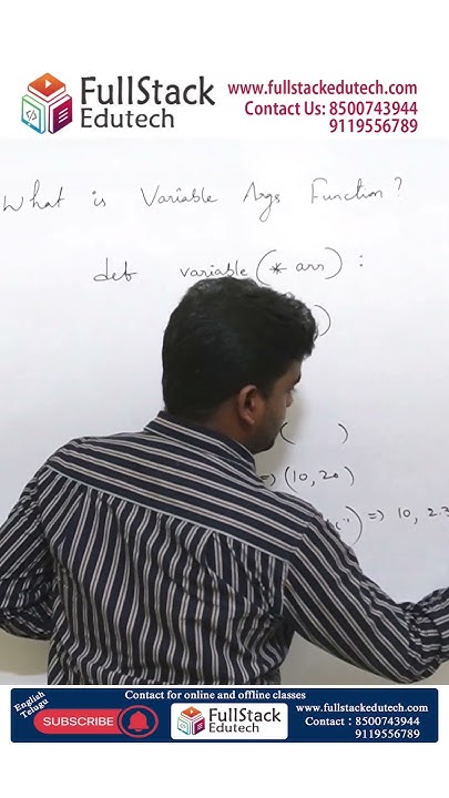 What is Variable Argument Function in Python ? part -2 #python #java # ...