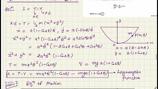 Mechanics - PYQ - UPSC CSE 2025 - Lagrangian Function | UPSC Maths Optional #upscmathsoptional