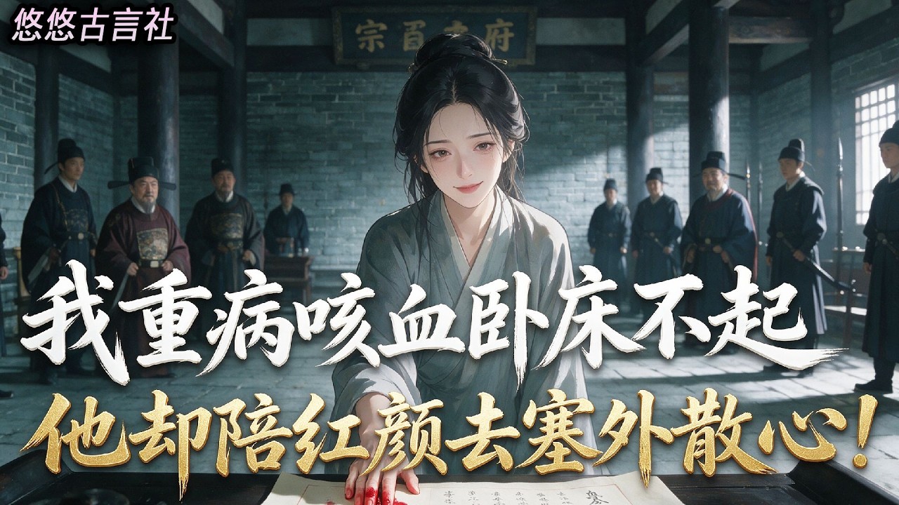 I was gravely ill and bedridden coughing up blood, yet he accompanied Hongyan beyond the frontier to clear his mind! I didn't cry or make a scene. I calmly went to the clan office to seal my fingerprint and divorce. He sent home letters quickly, but there was no one waiting for him in the courtyard... #小說 #睡前故事