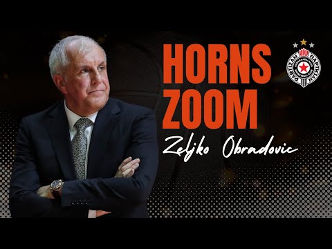 Zeljko Obradovic — Partizan: Horns Zoom