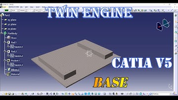 Twin Engine Design  In Catia | Base| Advanced Assembly | CATIA TUTORIALS