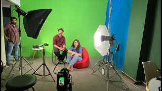 Studio lighting setup