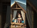 at the farm 🌸 à la ferme 🌧️ #dinodiary #adventurefunnystoryhindimain #powerchamp #babludablu #shorts