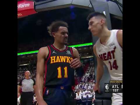 Herro slapped Trae Young in the face 😳 #shorts