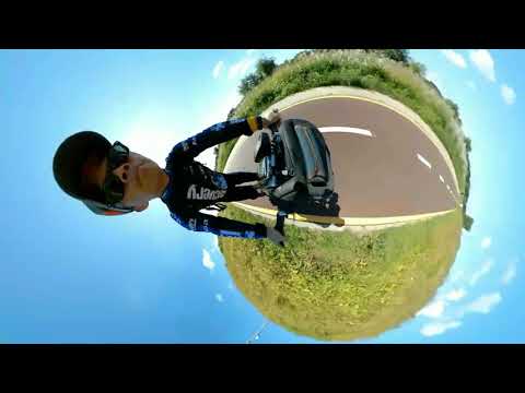 Tiny planet bicycle ride