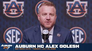 Auburn HC Alex Golesh - SEC Media Days 2026, Electronic Media Room