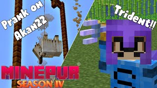 Minepur Season 4 : Prank on @Akan22 and Got Trident!! || Episode 13