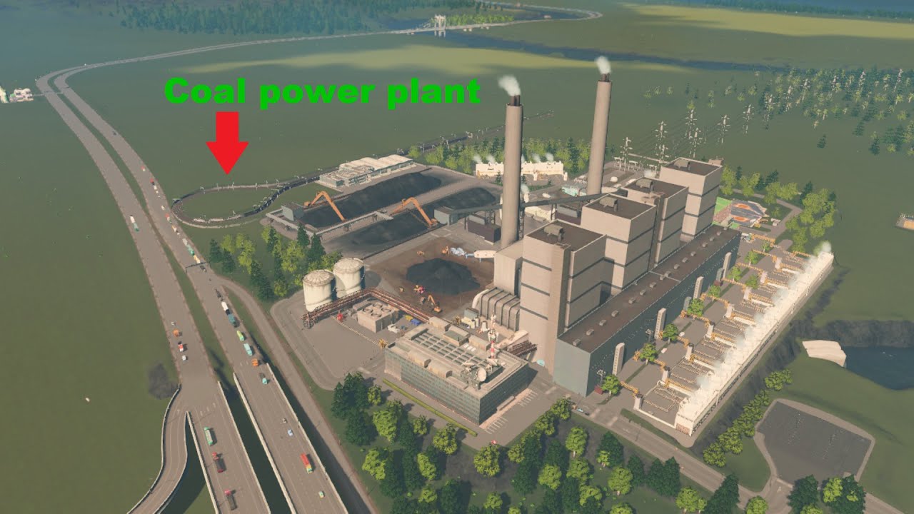 Building a coal power plant in Cities Skylines YouTube