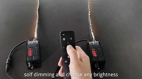 PWM Adjustable CCT led controller T4 With HX-RFBT-2.4G remote control Demo Video