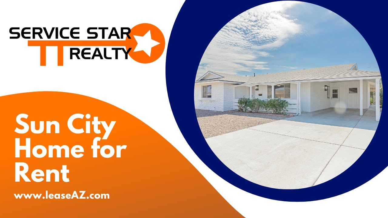 Sun City Homes for Rent 2BR/2BA by Sun City Property Management