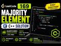 Solved LeetCode 169 | Majority Element | Easy C++ Solution