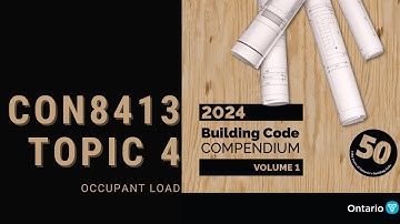 🆕 TOPIC 4 | OCCUPANT LOAD (CON8413)