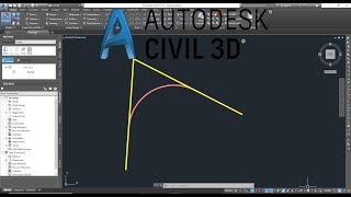 How to use Line tangent command in AutoCAD Civil 3d