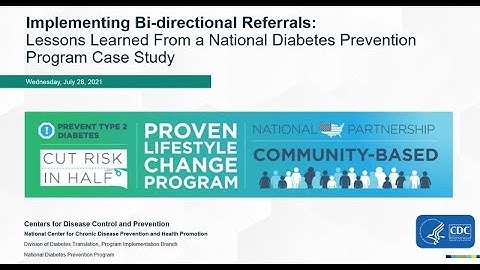 Implementing Bi-Directional Referrals: Lessons Learned from a National DPP Case Study