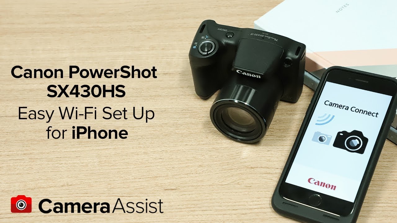 Couscous geschiedenis verkiezen Connect your Canon PowerShot SX430IS to your iPhone via Wi-Fi - YouTube