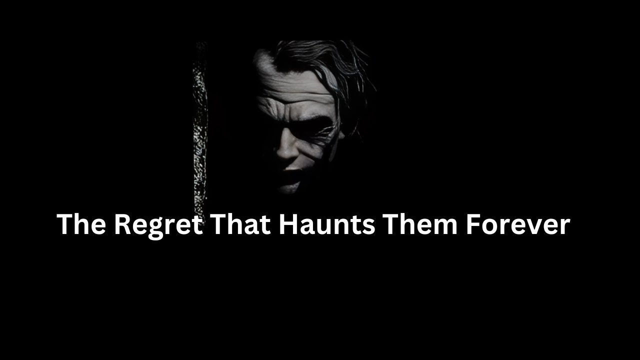 The Regret That Haunts Them Forever Joker speech YouTube