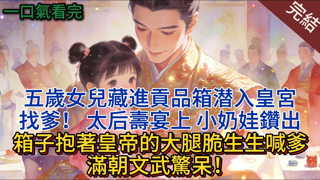 五歲兒子藏進貢品箱潜入皇宮找爹！ 太后壽宴上，小奶娃鑽出箱子抱著皇帝的大腿脆生生喊爹，滿朝文武驚呆！#小说 #小说推荐 #完結 #一口气看完 #古言