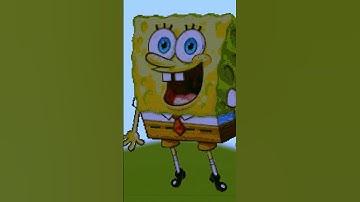 Minecraft NOOB vs PRO vs HACKER Spongebob Pixel art #shorts #youtubeshorts