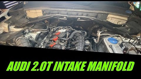 AUDI VW 2.0T INTAKE MANIFOLD REMOVAL P2187 AUDI Q5- AUDI Q5 B8 B8.5 A4 A5 A6 Q5 S5