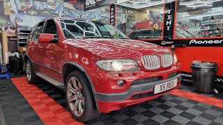 BMW E53 x5 4.8is v8 back box delete exhaust sound #x5 #v8sound #exhaustsound