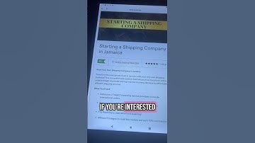 Starting a shipping company in Jamaica &  partnering with a freight forwarder.