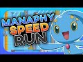 How Fast Can You Beat Pokemon Platinum With Only a Manaphy?! (no items, speedrun)