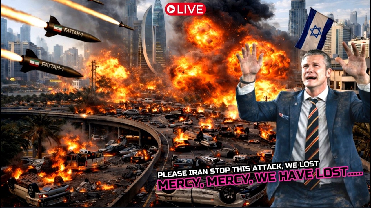 🔴 BARU SAJA MALAM INI: SERANGAN KE-11 IRAN – RUDAL NERAKA IRAN SERANG TEL AVIV DAN HAIFA GELAP TOTAL