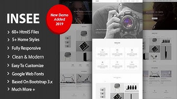 Insee - Minimal Portfolio Template | Themeforest Website Templates and Themes