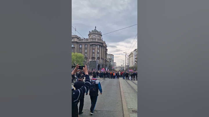 Početak svesrpskog narodnog sabora ispred Vlade - doček pešaka, 11.04.2025